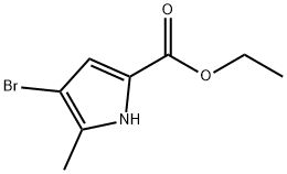 에틸4-브로모-5-메틸-1H-피롤-2-카르복실레이트 구조식 이미지