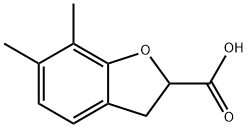 6,7-Dimethyl-2,3-dihydrobenzofuran-2-carboxylic acid Structure