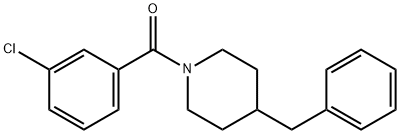 (4-benzylpiperidin-1-yl)(3-chlorophenyl)methanone Structure