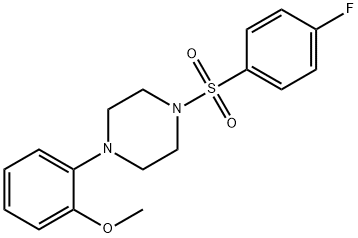 1-[(4-fluorophenyl)sulfonyl]-4-(2-methoxyphenyl)piperazine 구조식 이미지