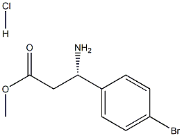 METHYL (3S)-3-AMINO-3-(4-BROMOPHENYL)PROPANOATE-HCL 구조식 이미지