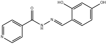 Isonicotinic acid (2,4-dihydroxy-benzylidene)-hydrazide Structure