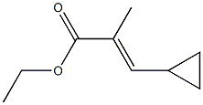 Ethyl 3-cyclopropyl-2-methylacrylate Structure