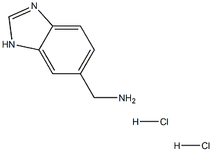 C-(3H-Benzoimidazol-5-yl)-methylamine dihydrochloride 구조식 이미지