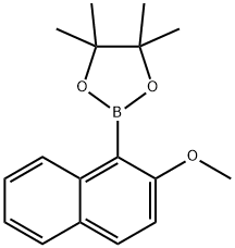 2-(2-methoxy-1-naphthalenyl)-4,4,5,5-tetramethyl-1,3,2-dioxaborolane Structure