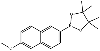 2-(6-methoxy-2-naphthalenyl)-4,4,5,5-tetramethyl-1,3,2-dioxaborolane 구조식 이미지