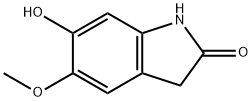 6-hydroxy-5-methoxyindolin-2-one Structure