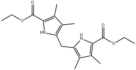 DIETHYL 2,2'-METHYLENEBIS(3,4-DIMETHYL-5-PYRROLECARBOXYLATE) 구조식 이미지