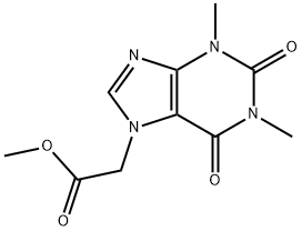 methyl (1,3-dimethyl-2,6-dioxo-1,2,3,6-tetrahydro-7H-purin-7-yl)acetate 구조식 이미지