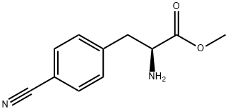 (S)-methyl 2-amino-3-(4-cyanophenyl)propanoate Structure