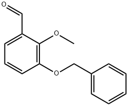 3-(benzyloxy)-2-methoxybenzaldehyde Structure