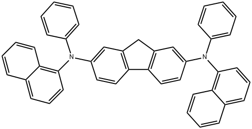 N2,N7-Di(naphthalen-1-yl)-N2,N7-diphenyl-9H-fluorene-2,7-diamine 구조식 이미지