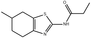 N-(6-methyl-4,5,6,7-tetrahydro-1,3-benzothiazol-2-yl)propanamide 구조식 이미지