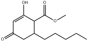 methyl 6-n-pentyl-2-hydroxy-4-oxo-cyclohex-2-ene-1-carboxylate 구조식 이미지