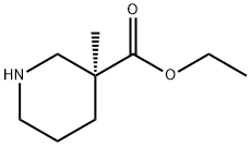 (S)-3-Methyl-piperidine-3-carboxylic acid ethyl ester Structure