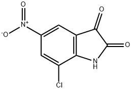 7-Chloro-5-nitro-1H-indole-2,3-dione Structure