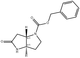Trans-Benzyl 5-Oxohexahydropyrrolo[3,2-B]Pyrrole-1(2H)-Carboxylate 구조식 이미지