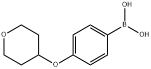 [4-[(tetrahydro-2H-pyran-4-yl)oxy]phenyl]Boronic acid 구조식 이미지