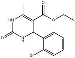 Ethyl 4-(2-bromophenyl)-6-methyl-2-oxo-1,2,3,4-tetrahydropyrimidine-5-carboxylate Structure