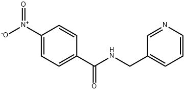 4-nitro-N-(pyridin-3-ylmethyl)benzamide 구조식 이미지