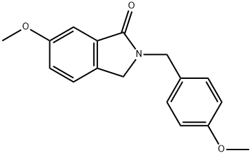 6-methoxy-2-(4-methoxybenzyl)-2,3-dihydroisoindol-1-one Structure