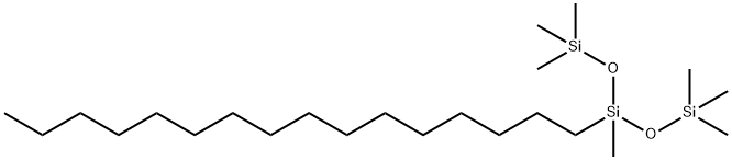 Hexadecyl-Methyl-Bis(Trimethylsilyloxy)Silane 구조식 이미지