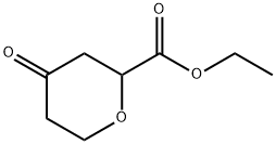 에틸4-옥소테트라히드로-2H-피란-2-카르복실레이트 구조식 이미지