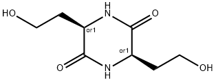 S-3,6-비스(2-히드록시에틸)피페라진-2,5-디온 구조식 이미지