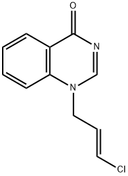 (E)-1-(3-Chloroallyl)quinazolin-4(1H)-one 구조식 이미지