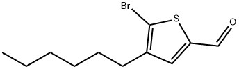 2-Bromo-3-hexyl-5-formylthiophene Structure