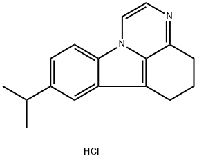 8-(Propan-2-yl)-5,6-dihydro-4H-pyrazino[3,2,1-jk]carbazole hydrochloride Structure