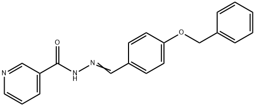 N'-{(E)-[4-(benzyloxy)phenyl]methylidene}pyridine-3-carbohydrazide Structure