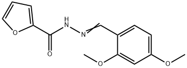 N'-[(E)-(2,4-dimethoxyphenyl)methylidene]furan-2-carbohydrazide 구조식 이미지
