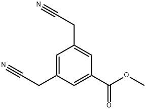 메틸3,5-비스(시아노메틸)벤조에이트 구조식 이미지