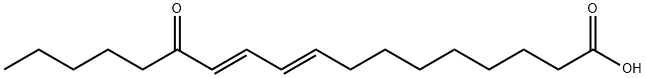 13-Oxo-9E,11E-octadecadienoic acid 구조식 이미지