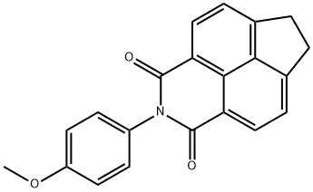 2-(4-methoxyphenyl)-6,7-dihydro-1H-indeno[6,7,1-def]isoquinoline-1,3(2H)-dione Structure