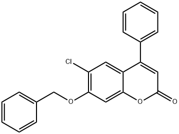 7-(benzyloxy)-6-chloro-4-phenyl-2H-chromen-2-one Structure