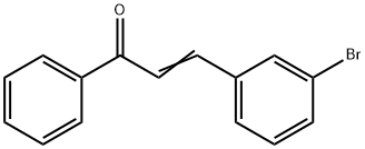 (E)-3-(3-bromophenyl)-1-phenylprop-2-en-1-one 구조식 이미지