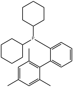 dicyclohexyl-[2-(2,4,6-trimethylphenyl)phenyl]phosphane Structure