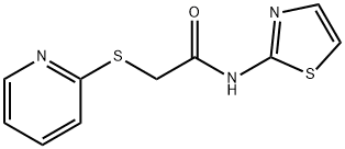 2-(2-pyridinylsulfanyl)-N-(1,3-thiazol-2-yl)acetamide Structure