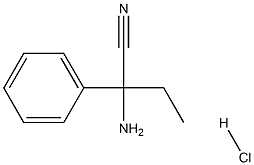 2-amino-2-phenylbutanenitrile hydrochloride 구조식 이미지