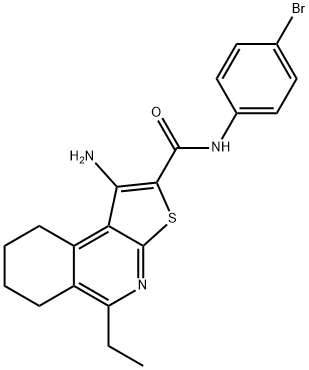 1-amino-N-(4-bromophenyl)-5-ethyl-6,7,8,9-tetrahydrothieno[2,3-c]isoquinoline-2-carboxamide Structure