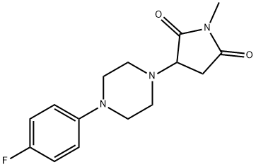 3-[4-(4-fluorophenyl)-1-piperazinyl]-1-methyl-2,5-pyrrolidinedione Structure