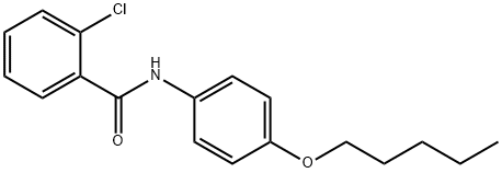 2-chloro-N-[4-(pentyloxy)phenyl]benzamide Structure