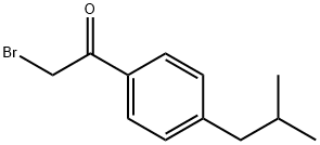 2-브로모-1-(4-이소부틸페닐)에타논 구조식 이미지