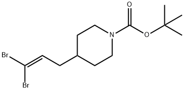 трет-бутил 4-(3,3-дибромаллил)пиперидин-1-карбоксилат структурированное изображение
