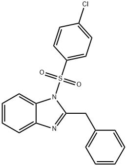 2-benzyl-1-[(4-chlorophenyl)sulfonyl]-1H-benzimidazole Structure