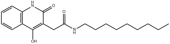 2-(4-hydroxy-2-oxo-1,2-dihydroquinolin-3-yl)-N-nonylacetamide Structure