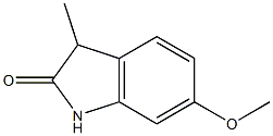 1,3-DIHYDRO-6-METHOXY-3-METHYL-2H-INDOL-2-ONE Structure