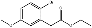 ethyl 2-(2-bromo-5-methoxyphenyl)acetate 구조식 이미지